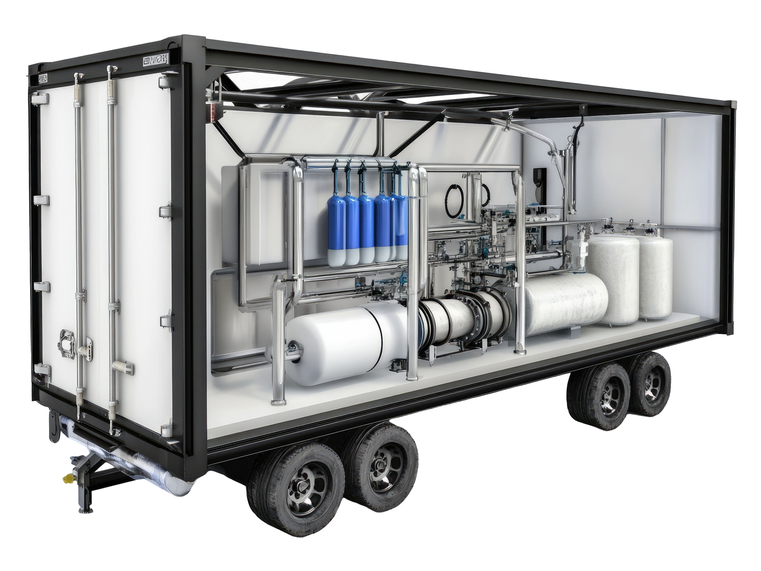 above ground water treatment system in trailer-High-Quality